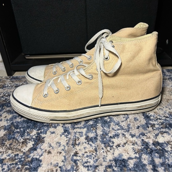 Converse All Star Chuck Taylor M12 Cream High Top Canvas Sneakers Size 12 Men’s - Picture 2 of 12